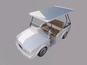 luxury golf cart 3D Model