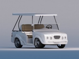 luxury golf cart 3D 모델