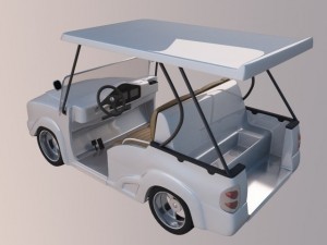 luxury golf cart 3D 모델