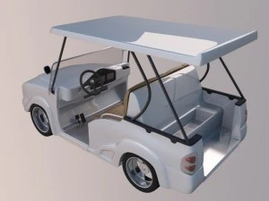 luxury golf cart 3D Model