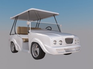 luxury golf cart 3D 모델