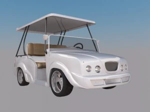 luxury golf cart 3D Model