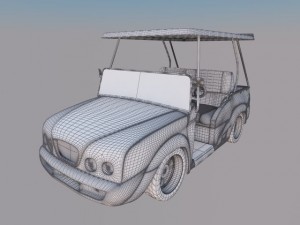 luxury golf cart 3D 모델