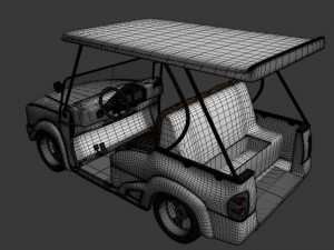 luxury golf cart 3D 모델