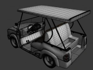 luxury golf cart 3D Model