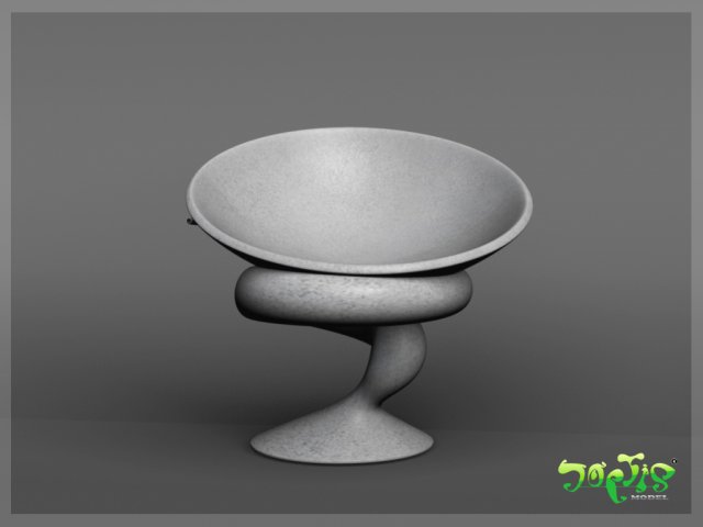 golfungus chair 3D Model .c4d .max .obj .3ds .fbx .stl .blend 