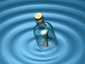 message in a bottle 3D Model