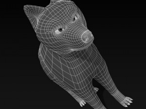 wolf or dog 3D-Modell