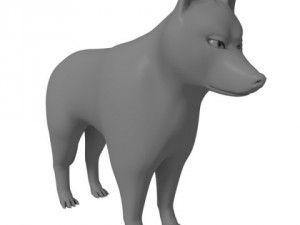 wolf or dog 3D-Modell