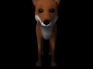 лиса 3D Модель