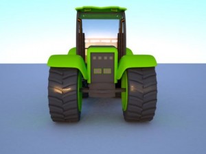 tractor and trailer 3D Модель