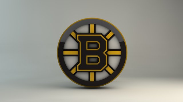 boston bruins 3d logo Modelo 3D .c4d .max .obj .3ds .fbx .stl .blend 