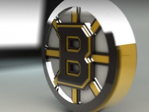 boston bruins 3d logo Modelo 3D