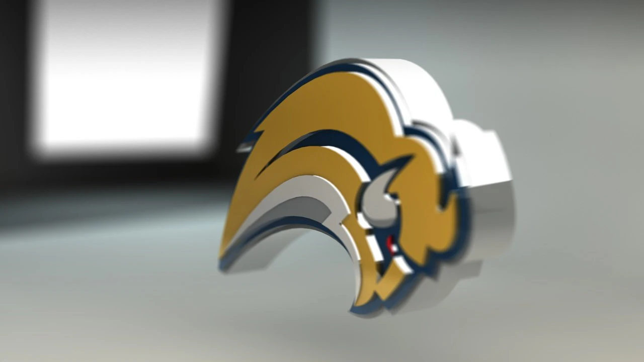 buffalo sabres 3d logos 3D Model .c4d .max .obj .3ds .fbx .stl .blend