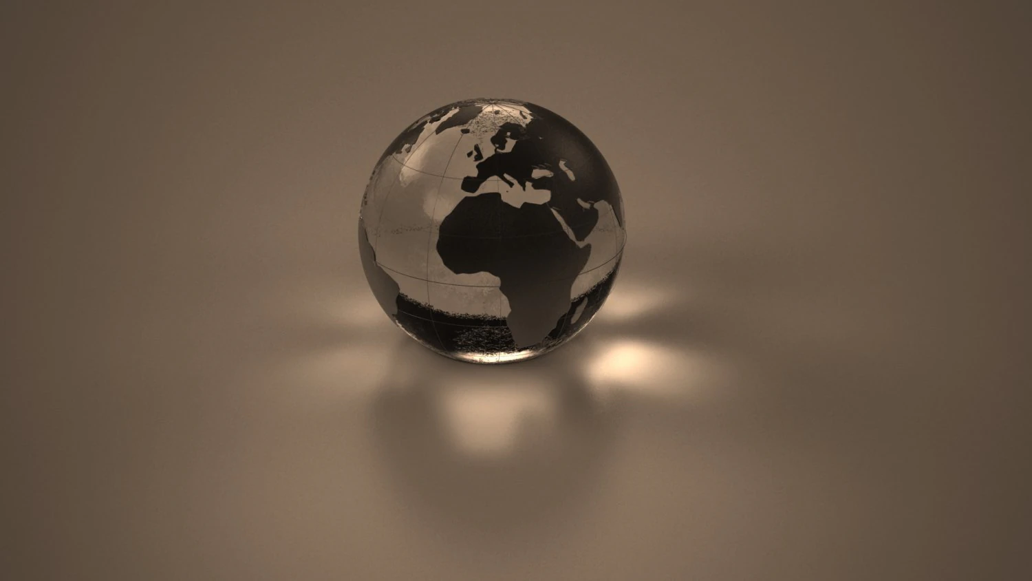 crystal 3d globe vray 3D Model .c4d .max .obj .3ds .fbx .stl .blend 