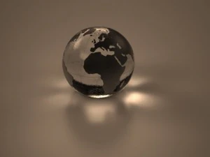 globe de cristal 3D Vray Modèle 3D