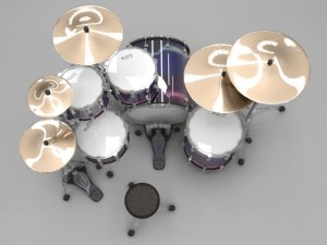 drum kit buzz Model 3D