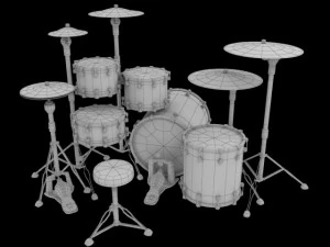 Drum-Kit-Summen 3D Modell