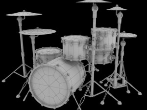 drum kit buzz Model 3D