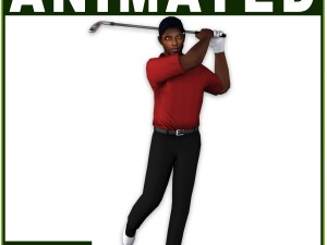 black golfer 9092 tris Modèle 3D
