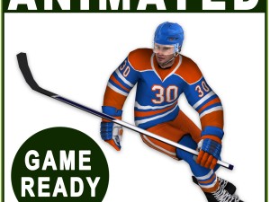 hockey player real-time Modèle 3D
