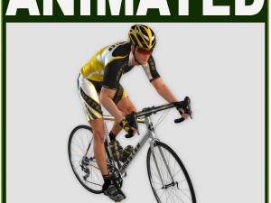 realistic male cyclist Modèle 3D