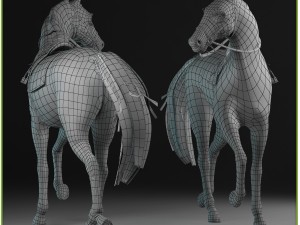 equipped racehorse cg 3D Model