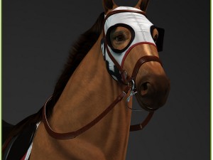 equipped racehorse cg 3D Model