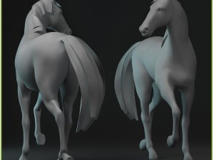 equipped racehorse cg 3D Model