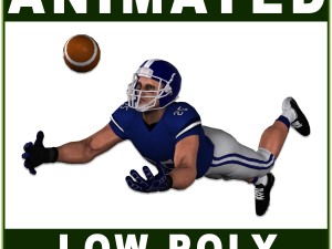 white american football player real time Modèle 3D