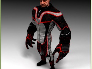 street biker 3d 3D Model