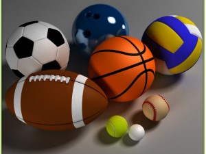 sport balls collection 3Dモデル
