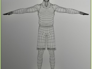 animated basketball player white 3D मॉडल