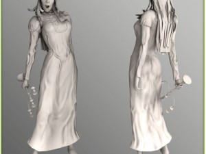 female zombie 3D 模型