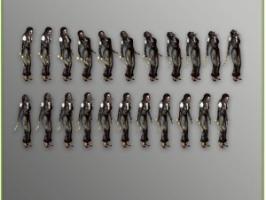 female zombie 3D 模型