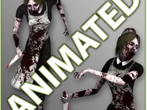 maid zombie Model 3D