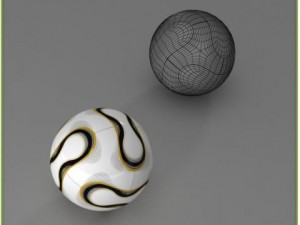 black soccer player hipoly Modelo 3D