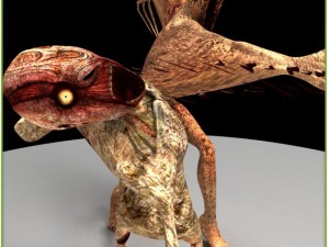 pack monsters  skinless crawler and leather ghost 3D Model
