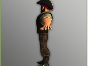 package male and female pirates rigged Modello 3D