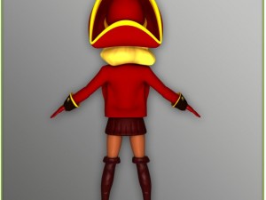 package male and female pirates rigged Modello 3D