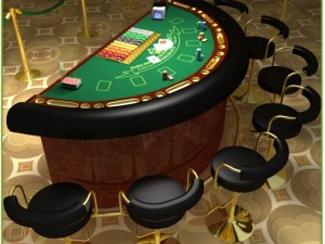 table casino black jack table 3Dモデル