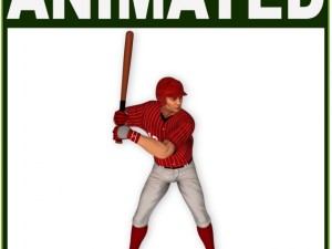asian baseball player cg batter 3D 模型