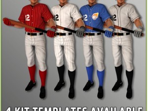 asian baseball player cg batter Modèle 3D