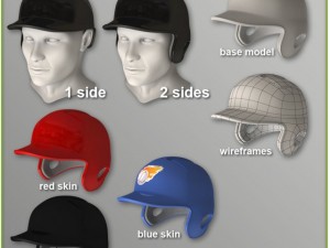 asian baseball player cg batter Modèle 3D