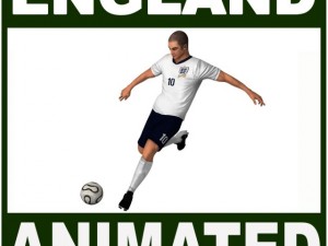 soccer player england cg 3D 模型