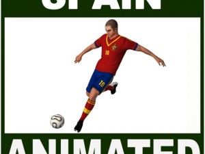 soccer player spain cg Modèle 3D