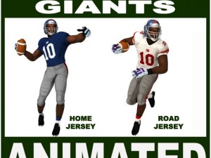giants black american football player cg 3Dモデル