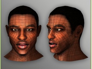 patriots black american football player cg 3D Model
