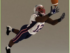 patriots black american football player cg 3D Model