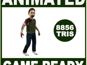 little boy zombie Modelo 3D